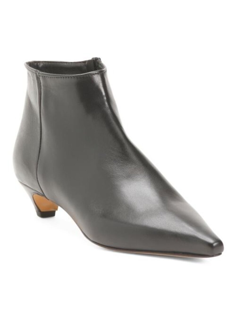 FABRIZIO CHINI Made In Italy Leather Boots With Wrapped Heel